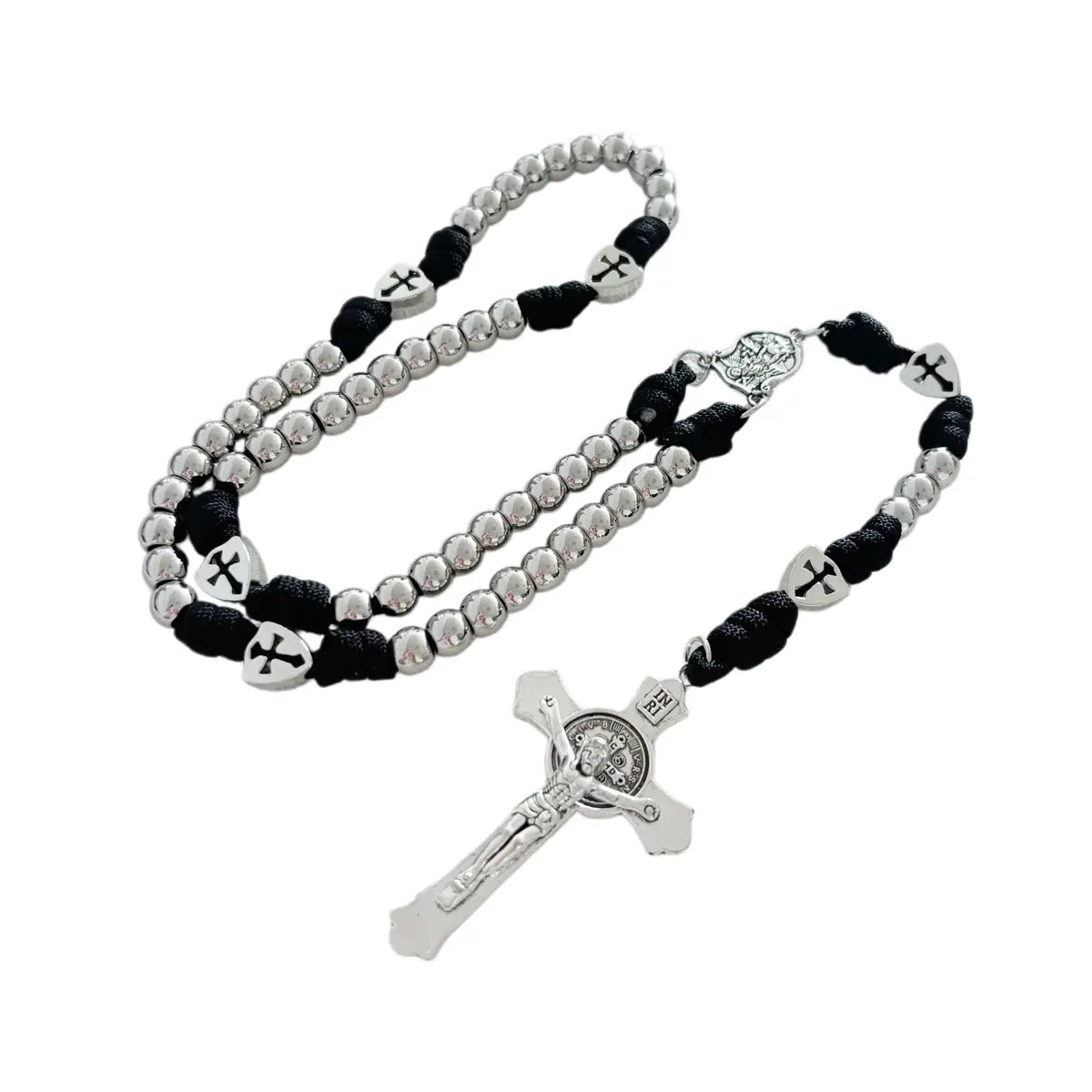 Crusader Paracord Rosary – Black