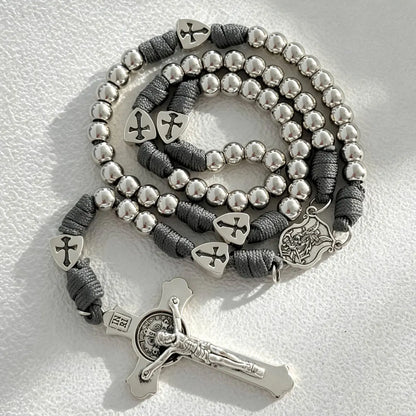 Crusader Paracord Rosary – Grey