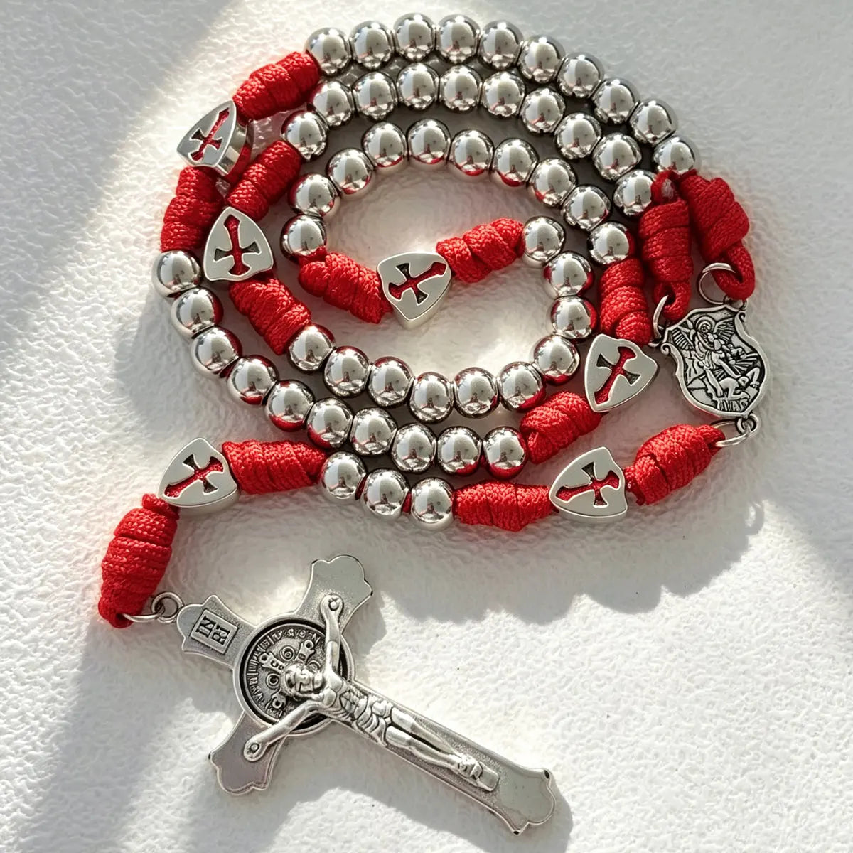 Crusader Paracord Rosary – Red