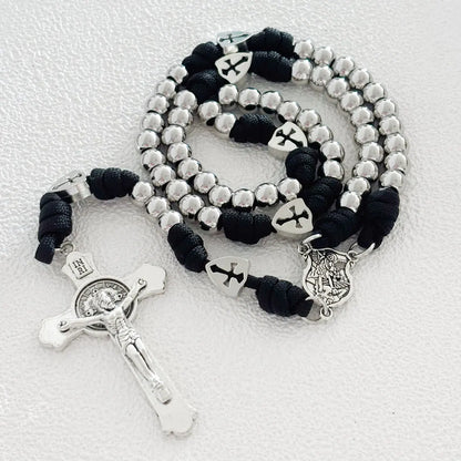 Crusader Paracord Rosary – Black
